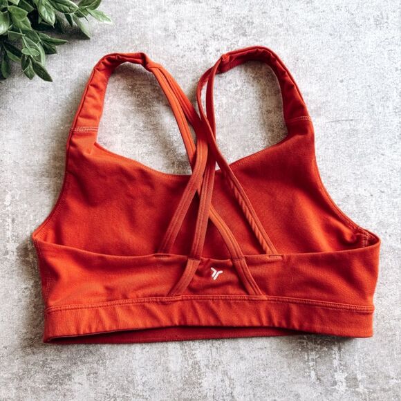 Old Navy Active Orange Power Press Sports Bra Size Medium - Picture 2 of 4